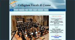 Desktop Screenshot of collegiumvocale.it